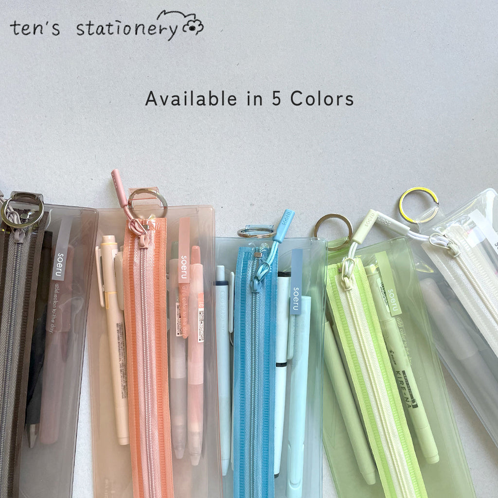 soeru center zip pencase / LIHIT LAB